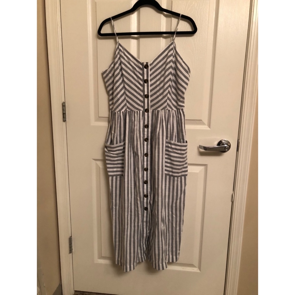 Striped Midi Dress